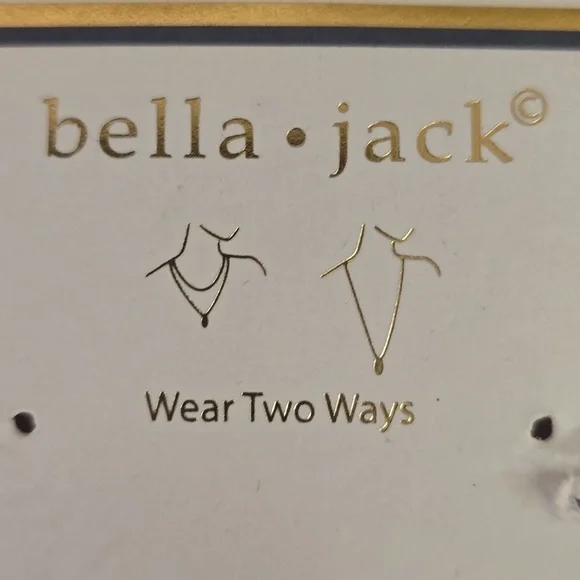 "K" Initial Necklace| Gold | NWT | Bella*Jack| Wear Two Ways Necklace​ - Picture 9 of 11